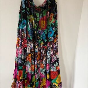 Vibrant Floral Skirt - Vintage Erika brand